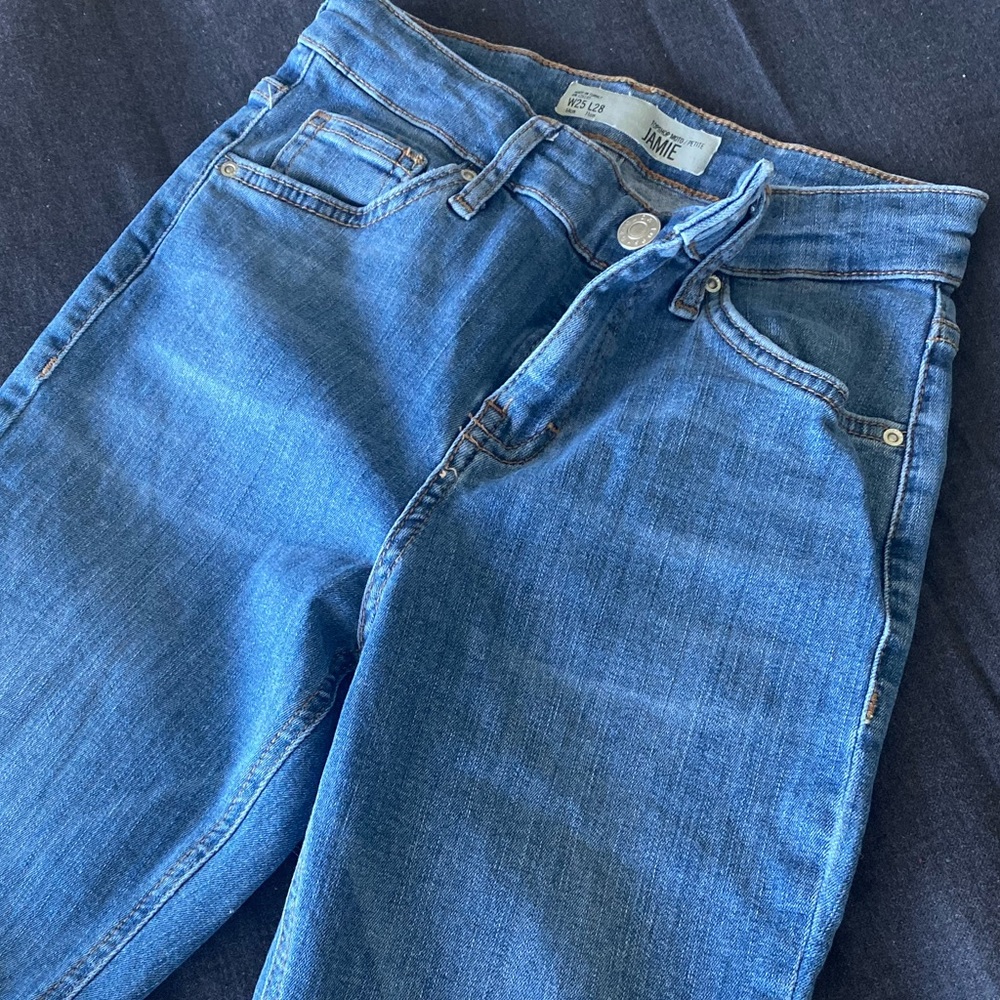 Topshop petite Jamie blue jeans size 25